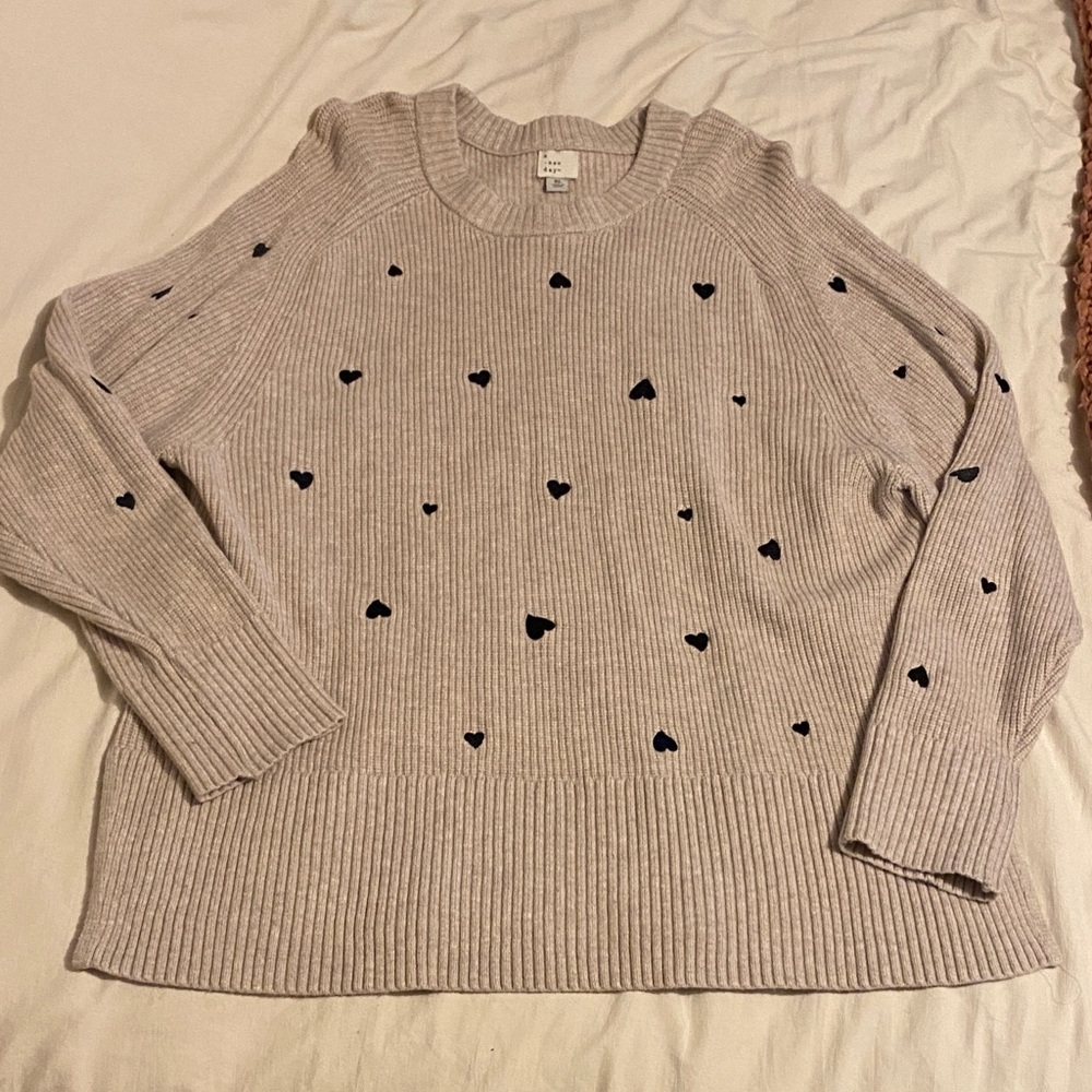 Sweater with hearts